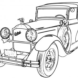 300x300 Old Fashioned Cars Coloring Pages Copy Muscle Car 70 Old Sport Car