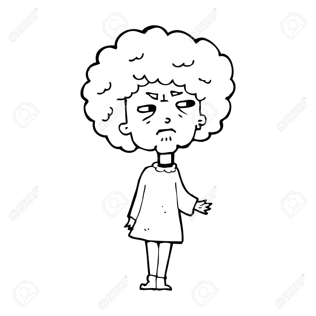 1300x1300 Drawing Of Old Lady Old Lady