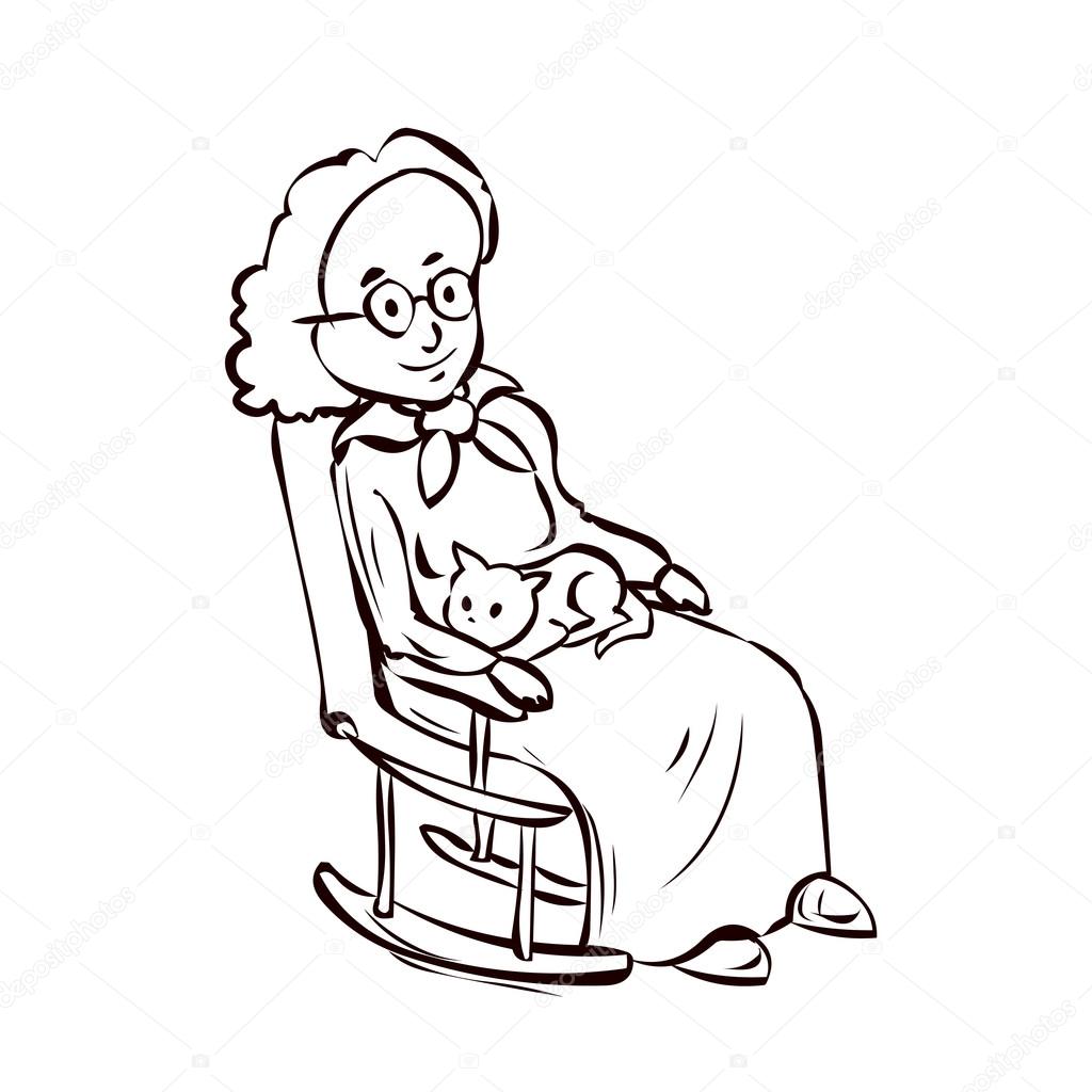 Old Lady Cartoon Drawing at GetDrawings | Free download