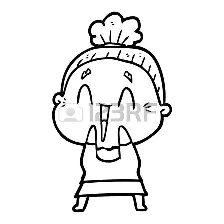 450x450 Cartoon Happy Old Lady Royalty Free Cliparts, Vectors, And Stock