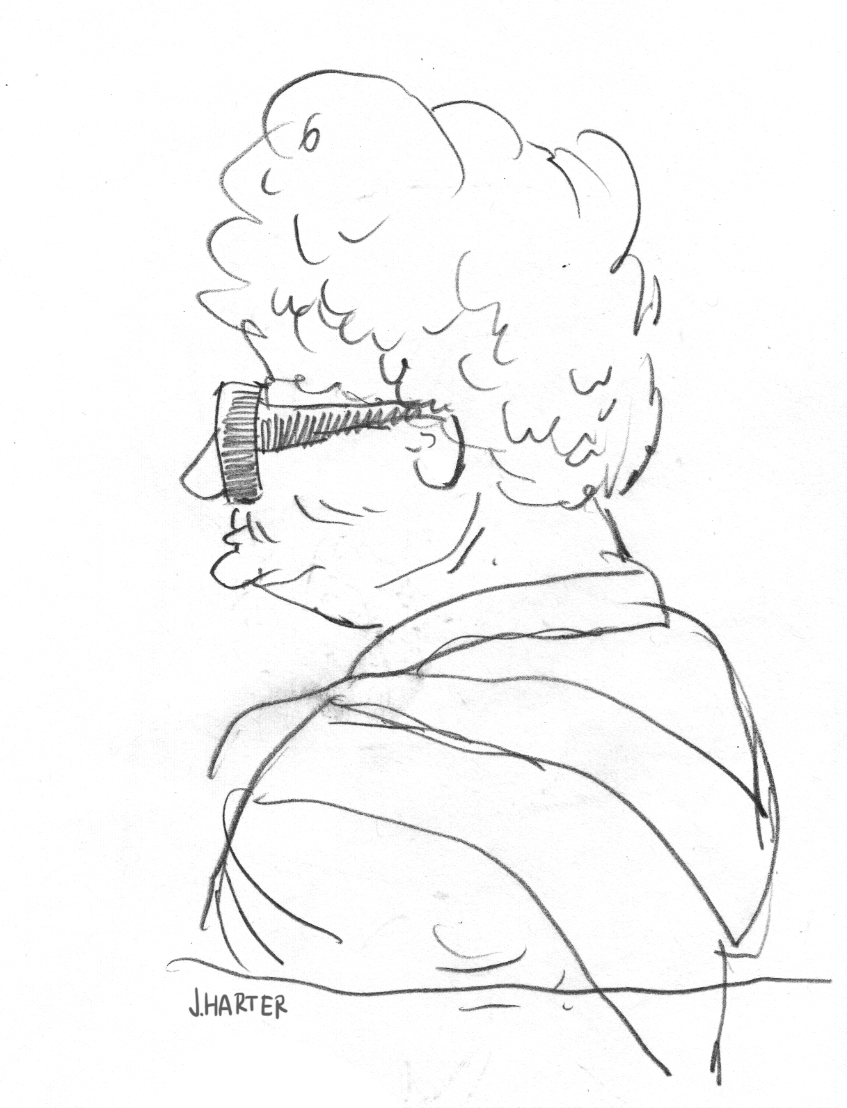 1217x1592 Jeff Harter Old Woman Quick Sketch