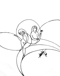 240x300 Old Lady Drawings