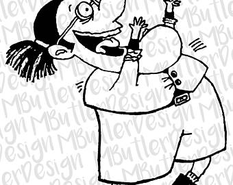 340x270 Old Lady Drawing Etsy