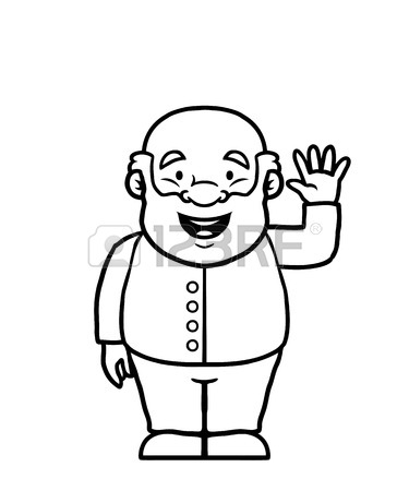 375x450 Black And White Old Man Being Sad And Crying. Royalty Free