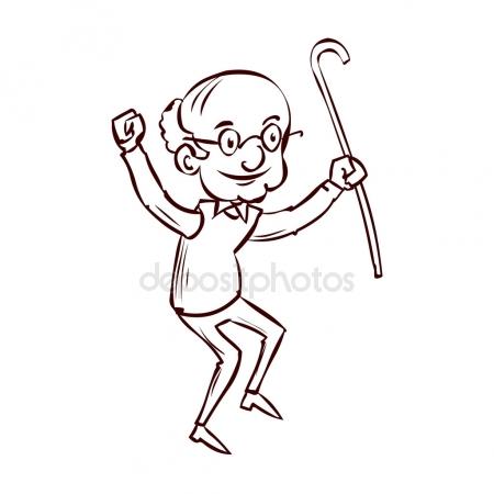 450x450 Yawining Old Man Cartoon Drawing Stock Vector Tawesit@gmail