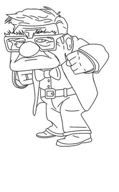 236x382 Old Man Cartoon Character