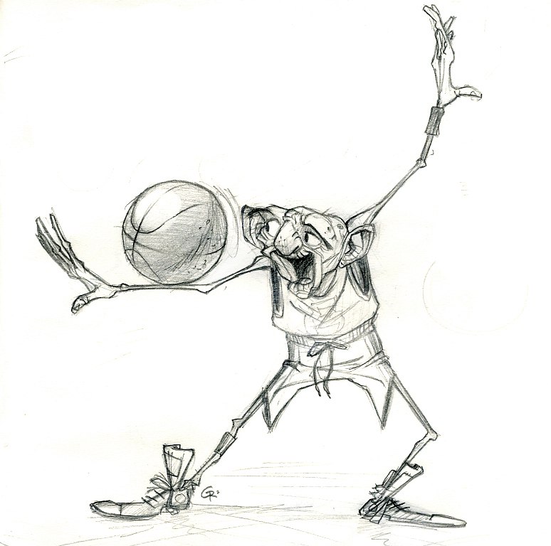 774x768 Old Man Basketball By Guillermoramirez