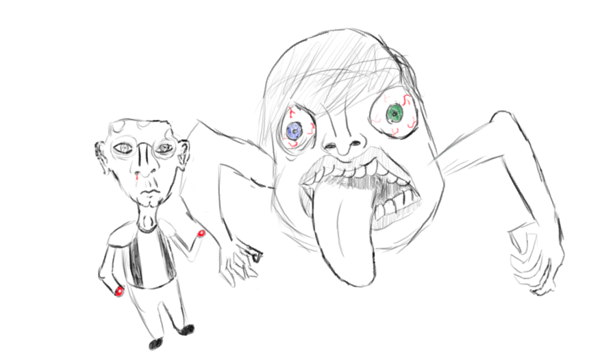 876x515 Bad Drawing Of An Old Man And Some Weird Thing By