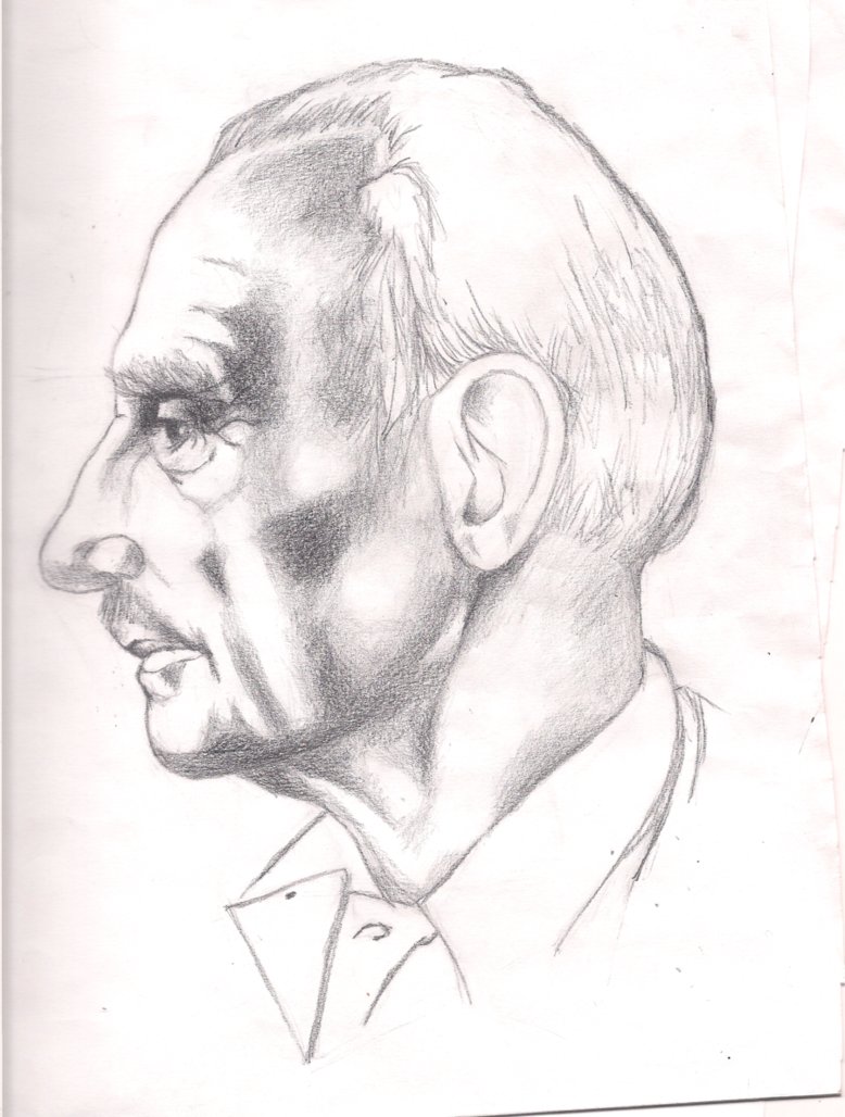 778x1028 Profile Of An Old Man By Erikhb