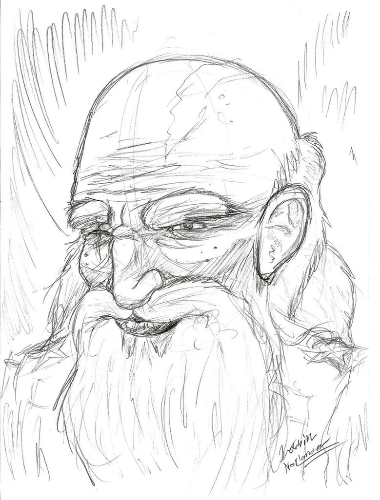 779x1026 Random Old Man Sketch By Hatpup