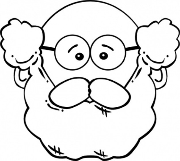 626x561 Old Man Face Clipart