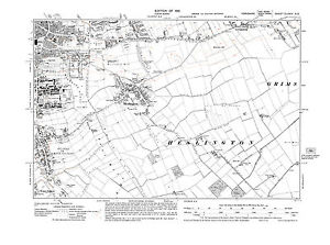 300x223 Old Map Of York (Se), Heslington, Grimston, Yorkshire 1931
