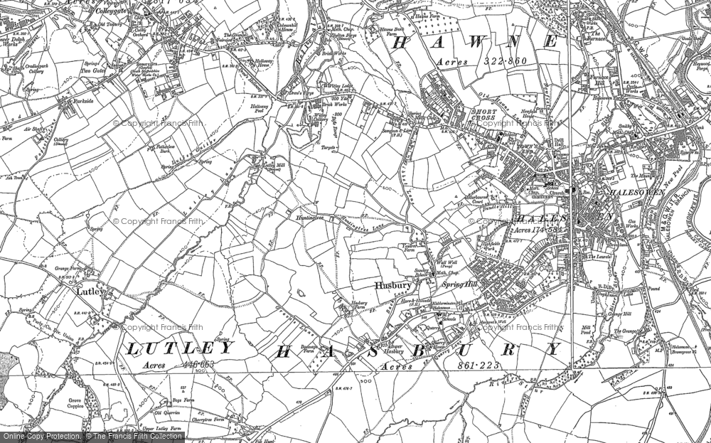 1000x623 Old Maps Of Halesowen