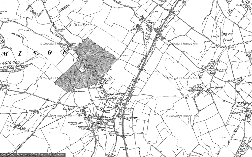 1000x623 Old Maps Of Lyminge