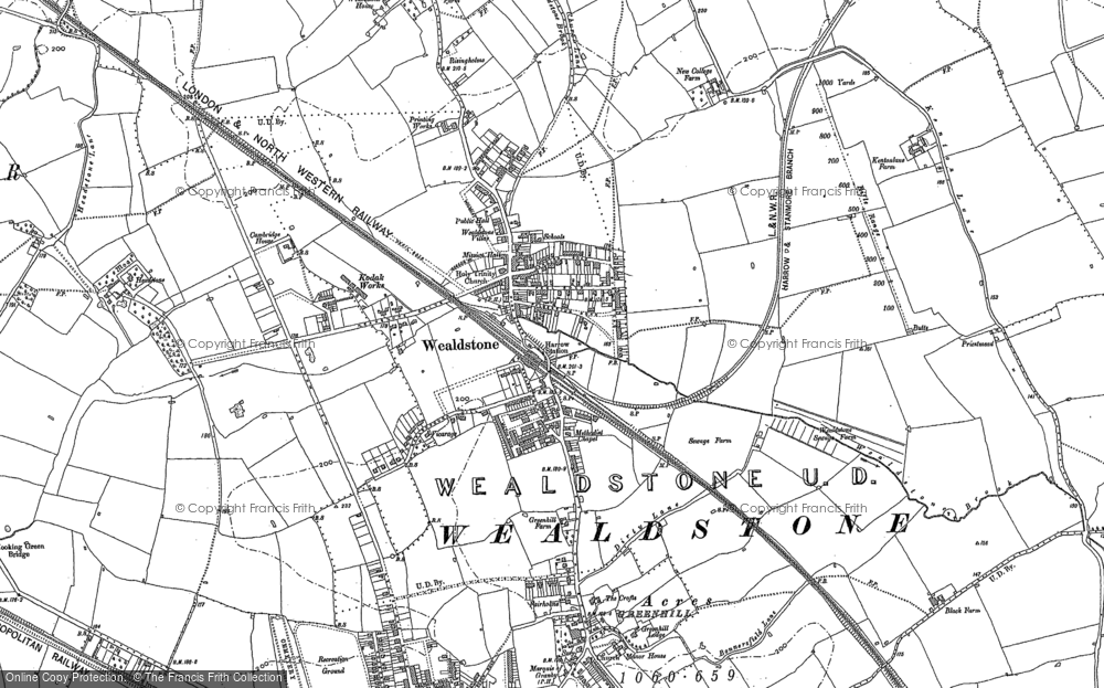 1000x623 Old Maps Of Wealdstone