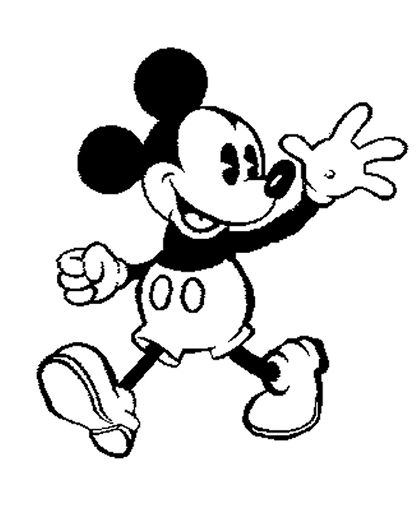 600x748 Old Mickey Mouse Coloring Pages And The Ink Machine Bendy Coloring