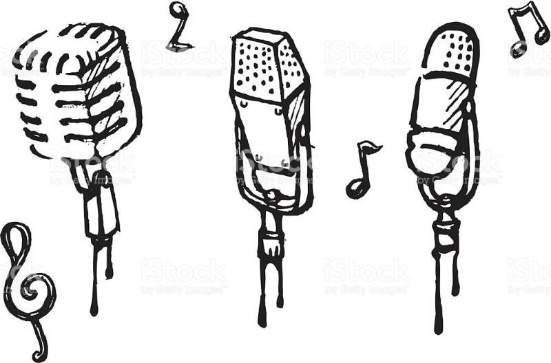 800x528 Old Microphone Clipart