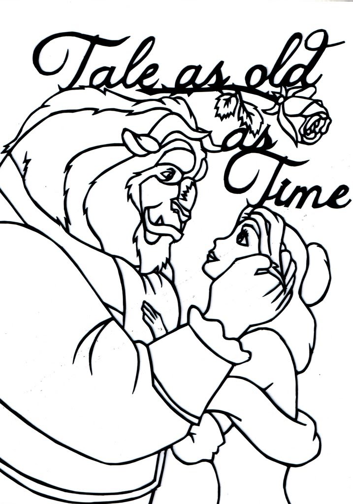 717x1024 Beauty Amp The Beast Quote Paper Cut Out (Tale As Old As Time)
