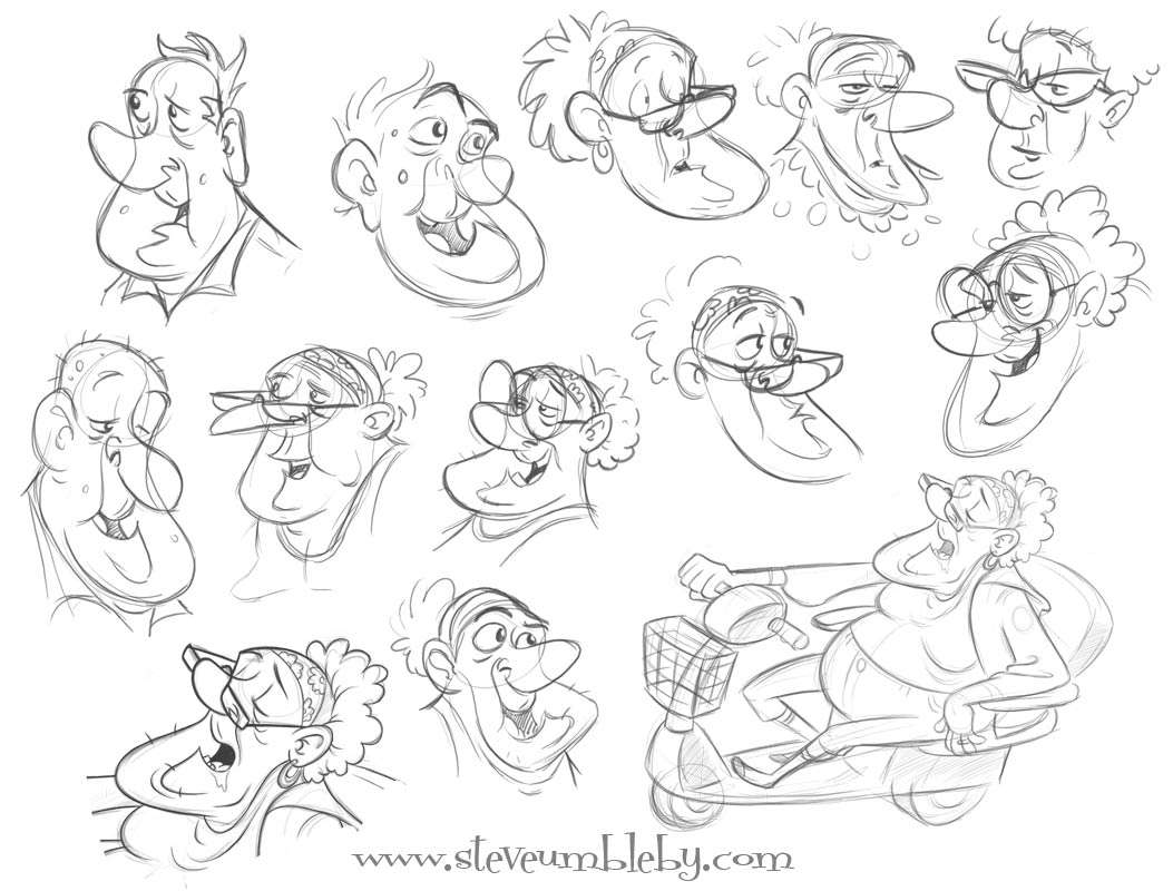 1053x800 Old People Steve's Sketchbook