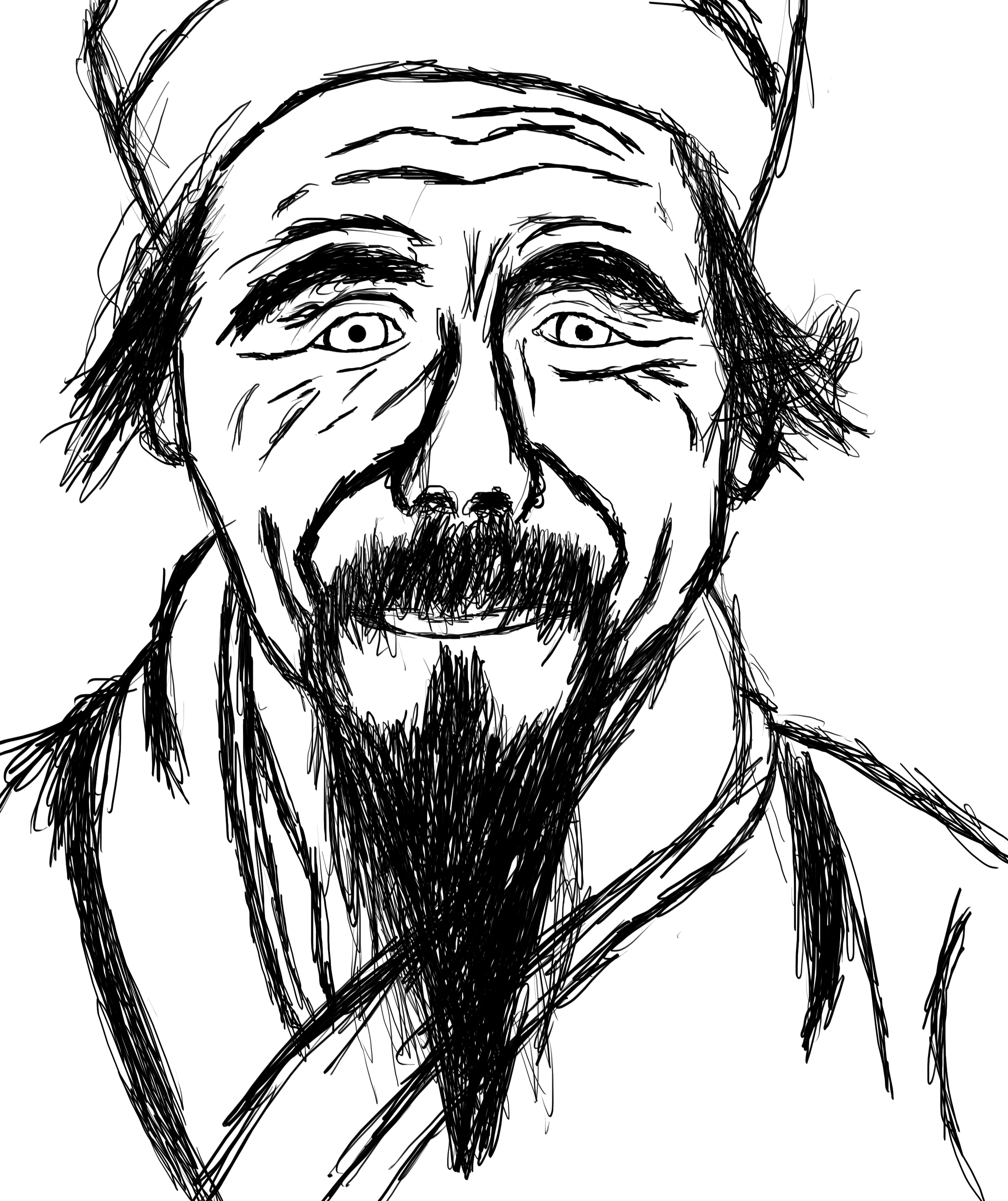 2480x2953 A Chinese Old Man By Feralmess