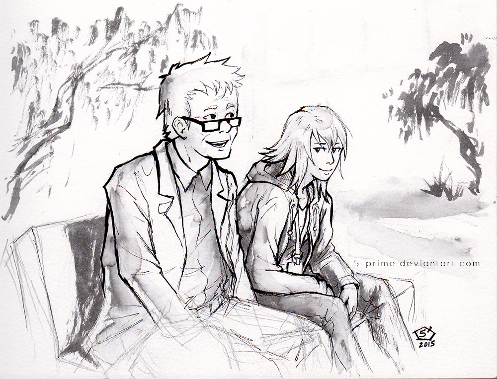 1000x763 Inktober] Old Man Stories By 5 Prime