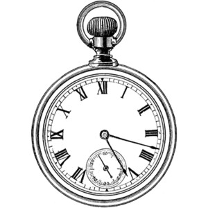 300x300 Pocket Watch Clipart Timepiece