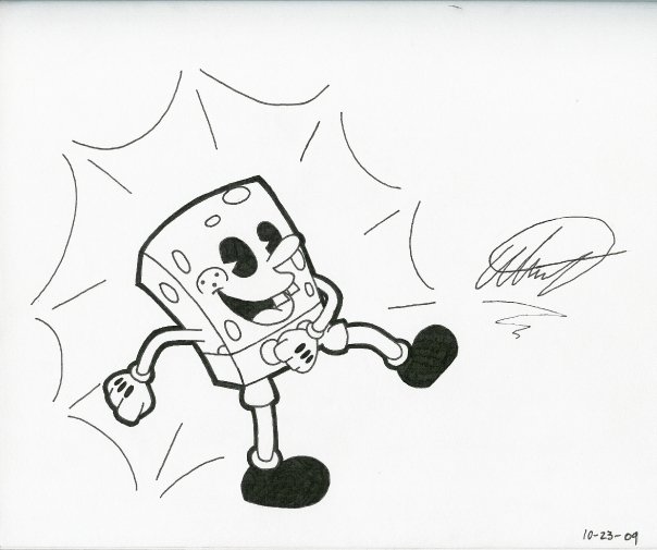 604x505 Old School Spongebob By A Ram77