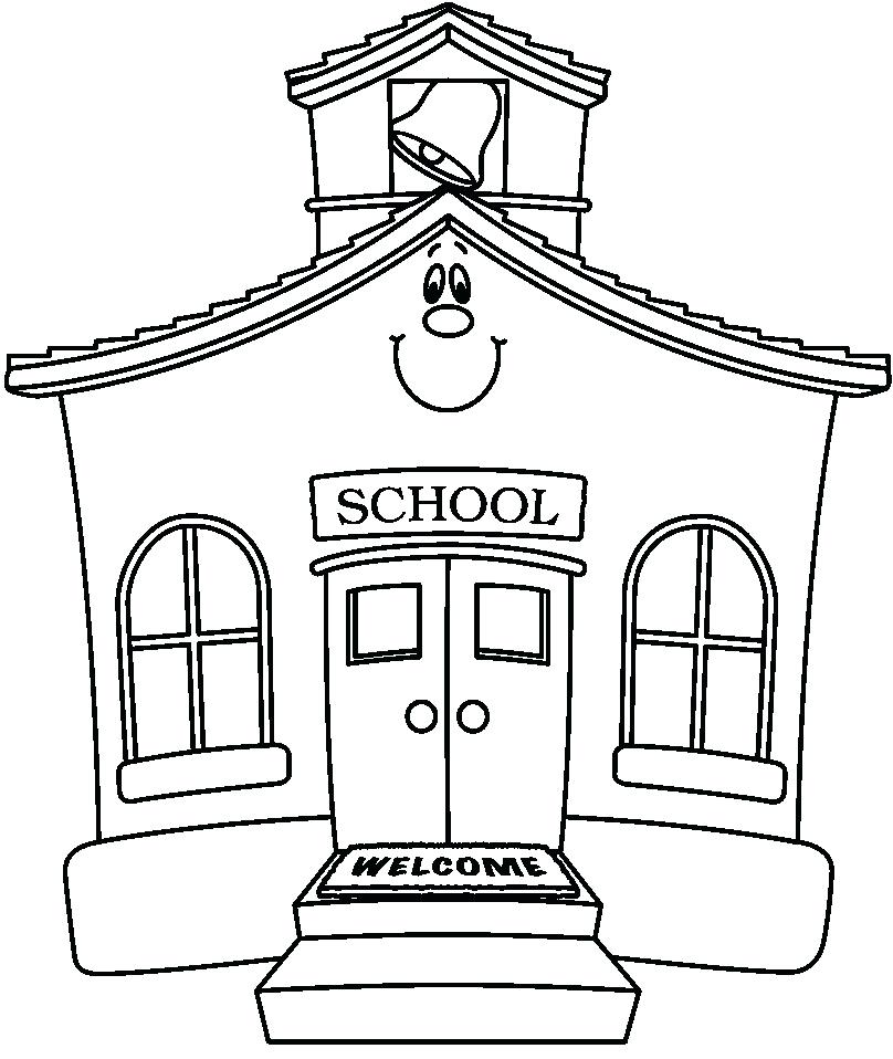 808x958 House Clipart Old School House 7 White House Clipart Outline