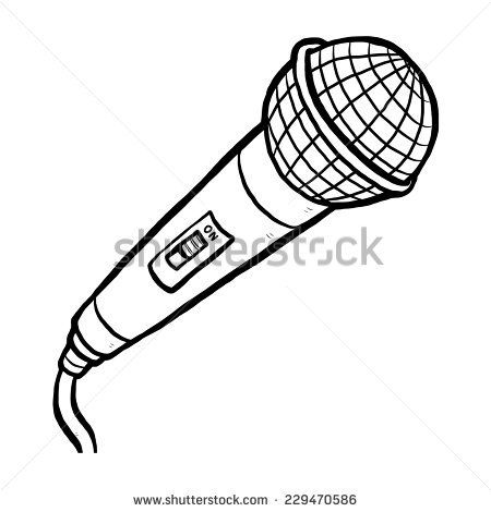450x470 Amazing Cartoon Picture Of Microphone