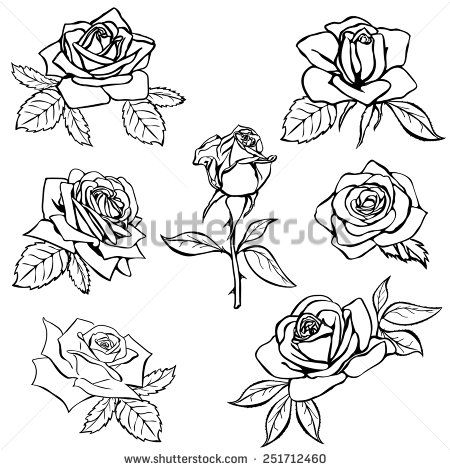 450x470 Rose Outline Best 25 Rose Outline Ideas On Simple Rose