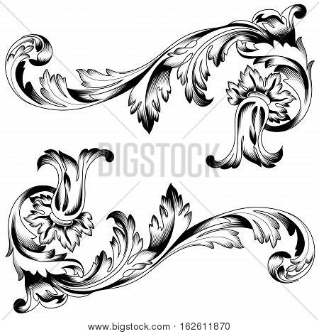 450x470 Vintage Ornament, Baroque Ornament Vector Amp Photo Bigstock