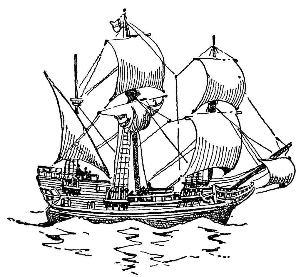 1024x945 Free Clipart Mayflower Ship