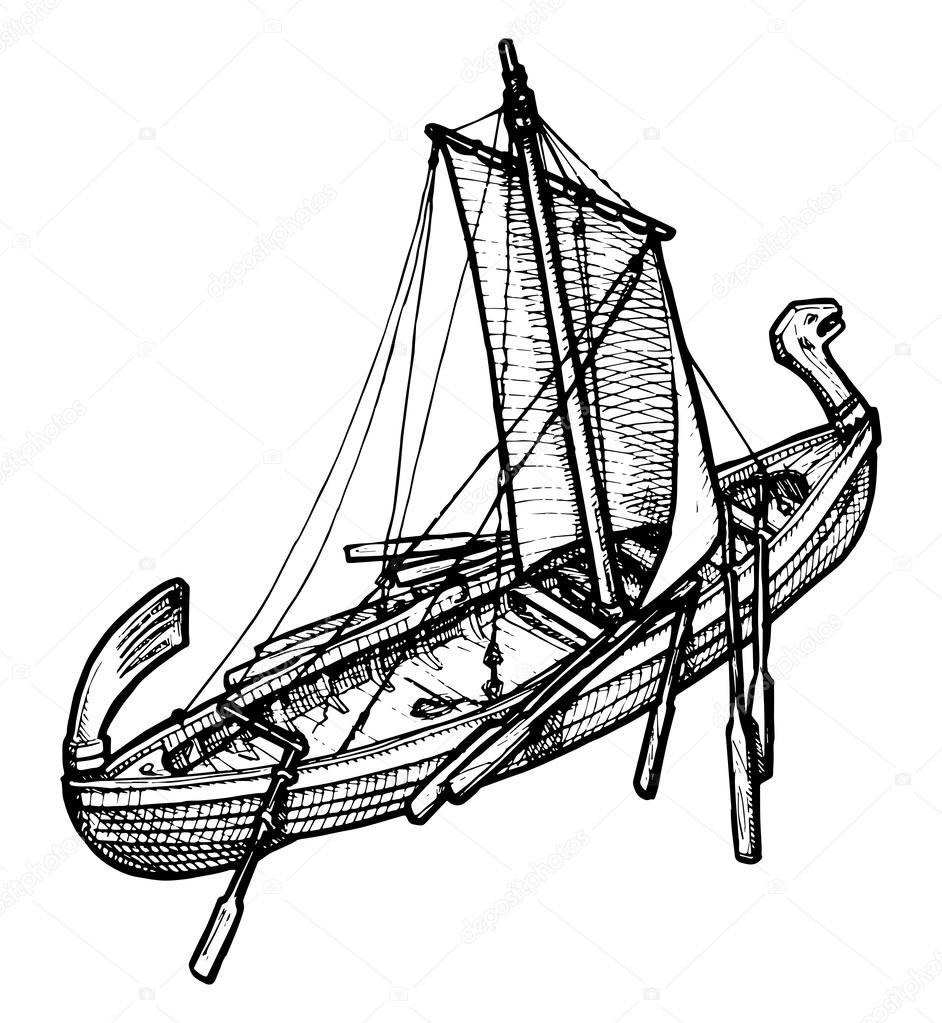 942x1023 Old Ship Stock Vector Suricoma