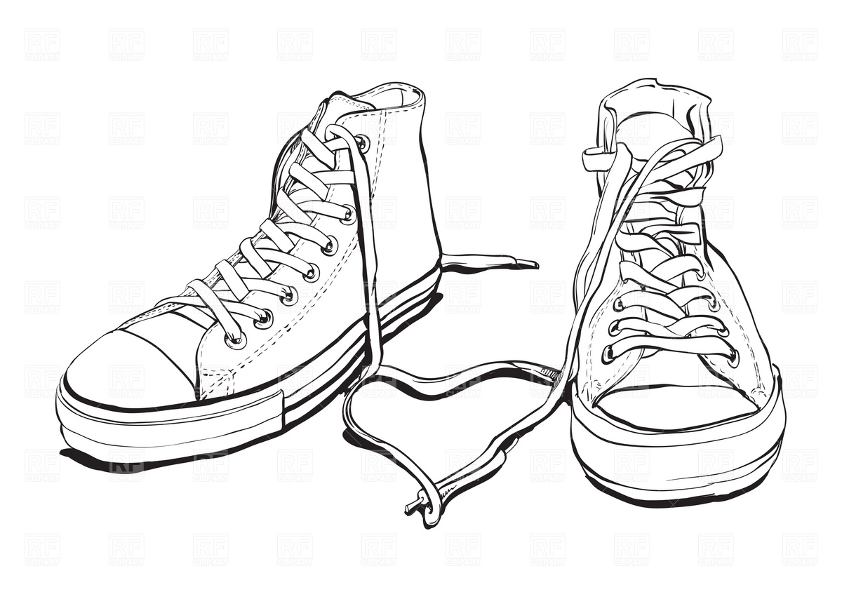 1200x864 Converse Shoe Drawing Drawn Converse Tennis Shoe