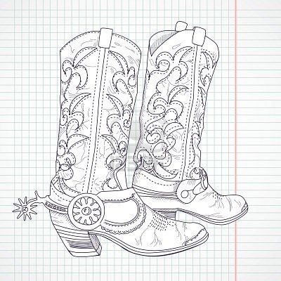 400x400 192 Best Painting Templates Boots And Shoes Images