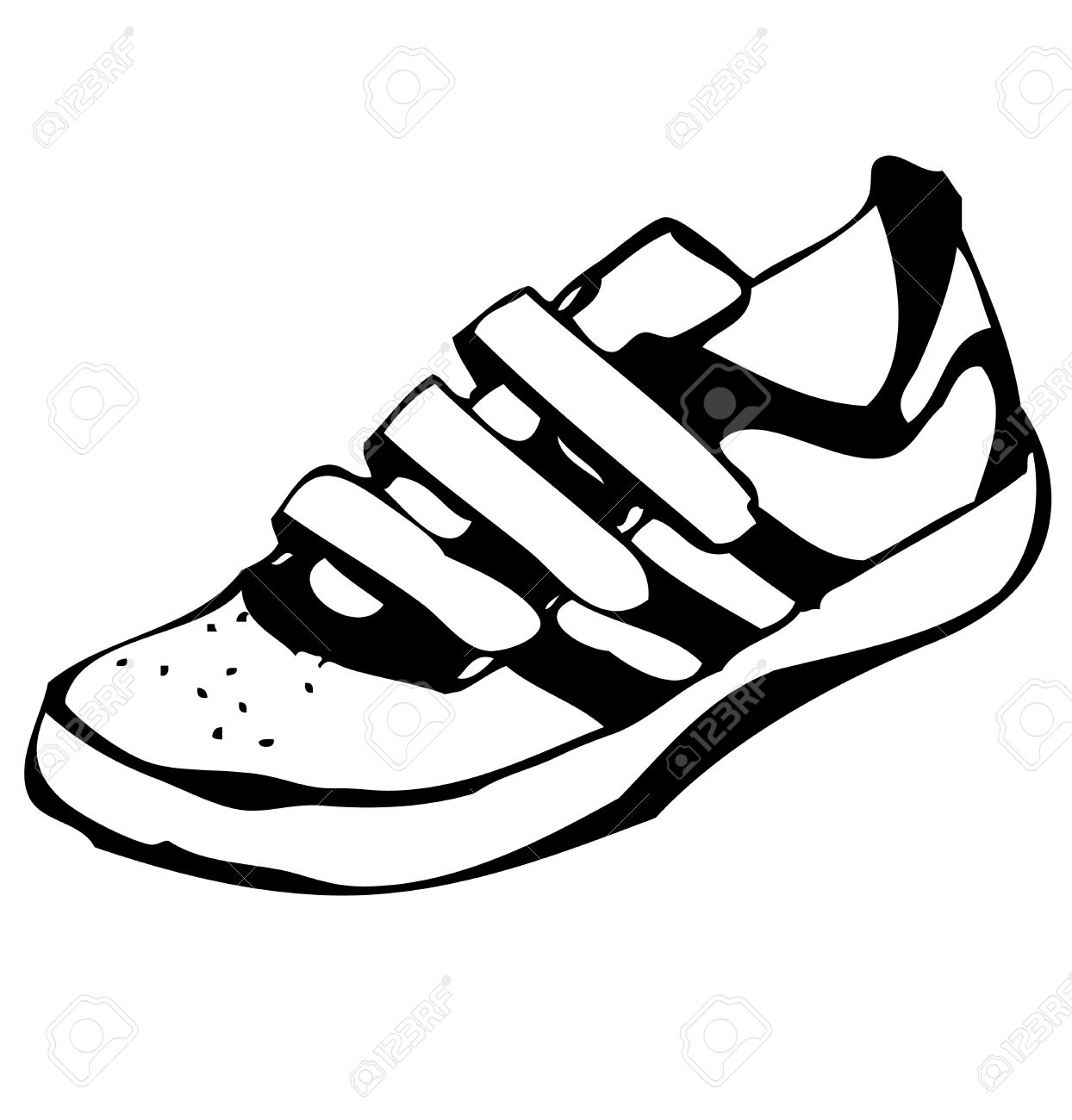 1244x1300 Cartoon Sneakers Shoe Illustration Stock Photo, Picture