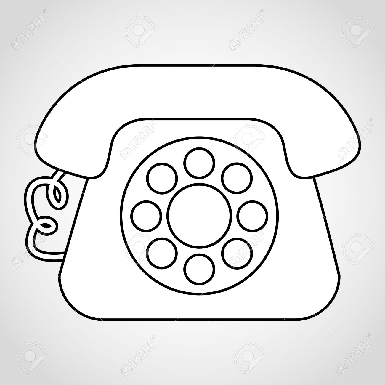 1300x1300 Old Telephone Design Royalty Free Cliparts, Vectors, And Stock