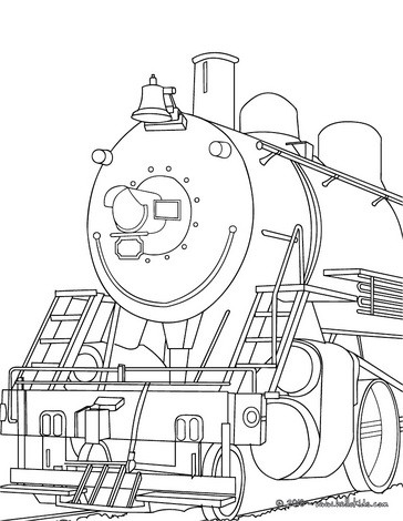 364x470 Old Steam Locomotive Front View Coloring Pages