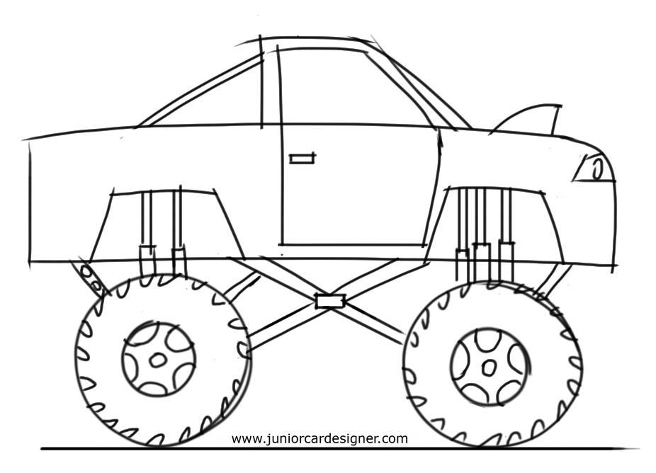 926x668 Truck Sketch Drawing