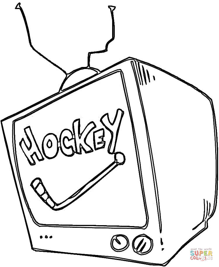 750x913 Tv Coloring Pages Old Television Receiver Book