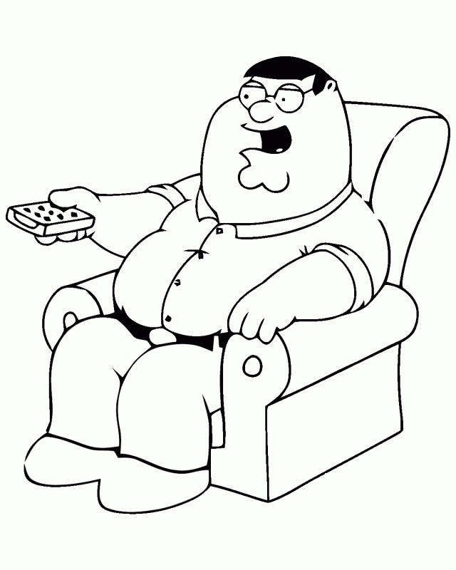 640x800 Tv Family Coloring Page Tv Show Coloring Pages