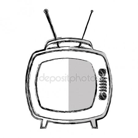 450x450 Old Tv Isolated Icon Stock Vector Yupiramos