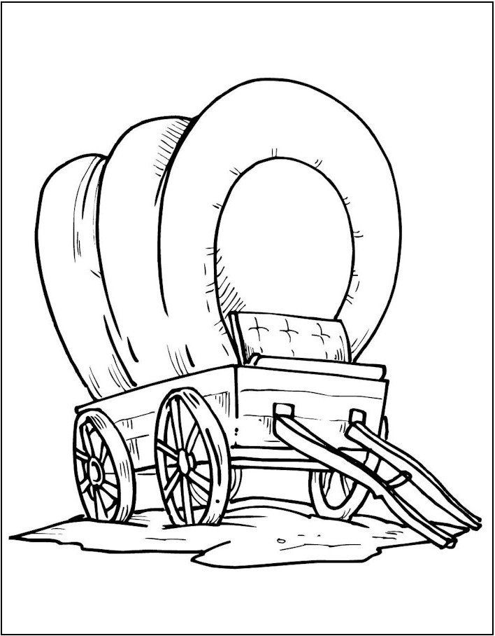 708x908 Wagon Coloring Pages