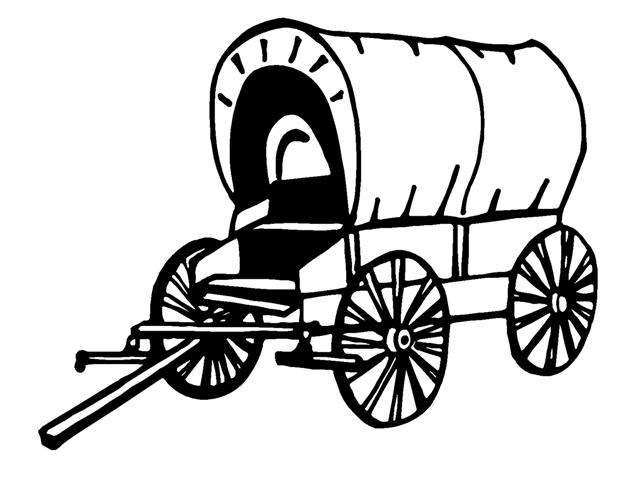 626x480 Cartoon Covered Wagon