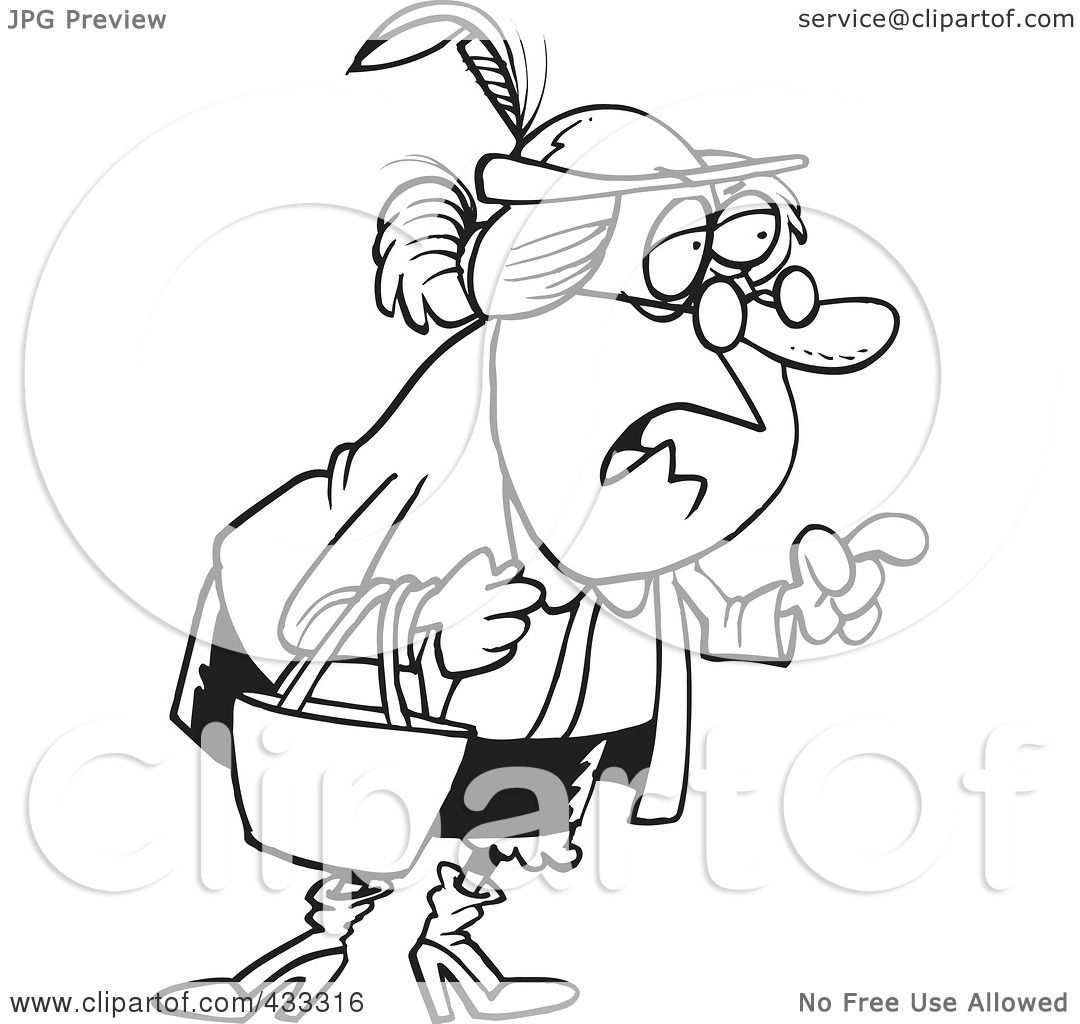 1080x1024 Royalty Free (Rf) Clipart Illustration Of Coloring Page Line Art