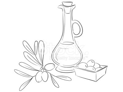 400x300 Olive Oil Bottle Stock Vectors