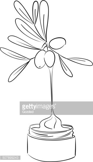 314x547 Olive Oil Cream Stock Vectors