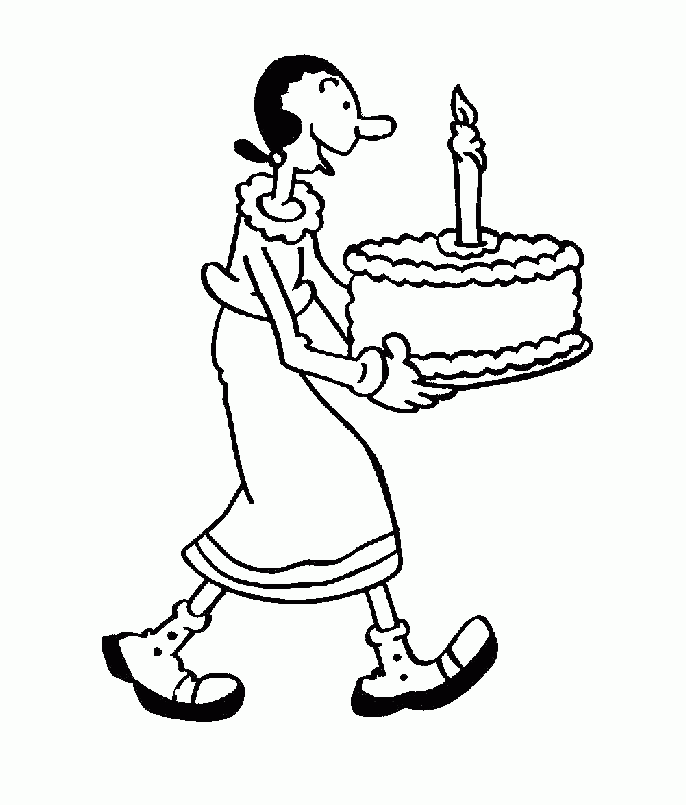 686x805 Popeye And Olive Oil Colouring Pages