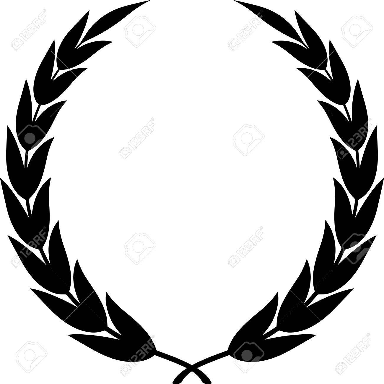 1300x1299 Laurel Wreath Clipart Drawing Isolated Royalty Free Cliparts