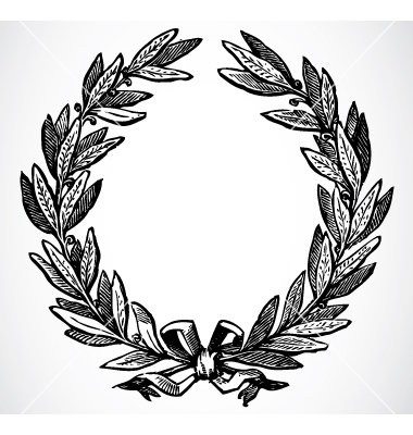 380x400 Olive Leaf Wreath Vector Vectors Tattoo, Tatting